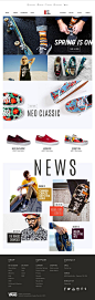 VANS Website Redesign Concept: