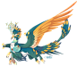 Peacock Griffon - Commission by Mythka
