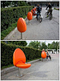 'Tulpi' Tulip Seat, NL. Click image to enlarge  visit our Street Furniture board  http://www.pinterest.com/slowottawa/street-furniture/: 