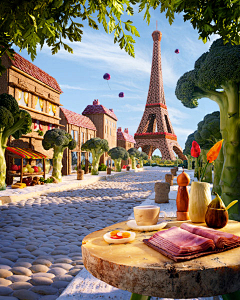 菲*儿采集到Carl Warner«Foodscapes»