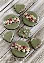 country shabby chic floral cookies