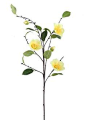 Camellia Artificial Flower in Yellow 