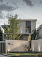 菱形符号的曼谷classe villa别墅景观 by N7A Architects-mooool设计
