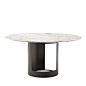 Ci Dining Table in Gold Calacatta Marble