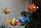 #美术教室环境布置吊饰#  #儿童创意手工#  气球的创作小鱼