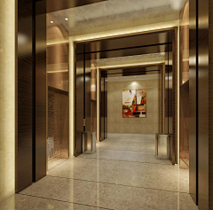 卓生ㅤ采集到· Hotel elevator hall︱酒店电梯厅