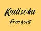 Kadisoka Free Font#英文# #字体# #字体设计# #字体下载#