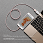 Aluminum lightning cable - Rose Gold