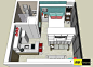 blog de decoração - Arquitrecos: Projeto Arquitrecos - Soluções para apartamento de 25 m2
