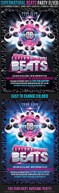 Print Templates - Supernatural Beats Party Flyer | GraphicRiver