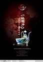 餐饮海报-中国文化青花瓷器美食广告