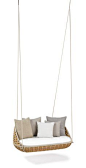 2 Seater garden hanging chair SWINGUS | Garden hanging chair - Dedon