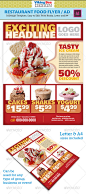 Multipurpose Restaurant Flyer InDesign Template - Commerce Flyers