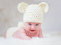 戴着可爱帽子的可爱宝宝图片