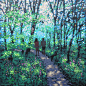 其中包括图片：Gordon Hunt - Gordon Hunt, Woodland Walk to the Beach, Landscape Art, Affordable Art