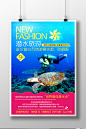 潜水旅游户外旅游宣传促销海报