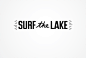 SURF the LAKE : Logo for wakesurfing competition SURF the LAKE 2014 in France, Annecy.