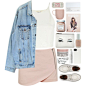 A fashion look from June 2014 featuring white shirt, denim jacket and Miss Selfridge. Browse and shop related looks.