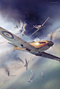 Dunkirk – Air Combat Archive - Cover : Commisioned illustration for Dunkirk – Air Combat Archive by Simon W. Parry & Mark Postlethwaite. 3D models by Wojciech Kliment Niewęgłowski, Marek Ryś & Piotr Forkasiewicz. Scene, textures and illustration b