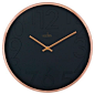 Gorgeous Copper and Black Acctim wall clock available as part of @tesco home range.: 