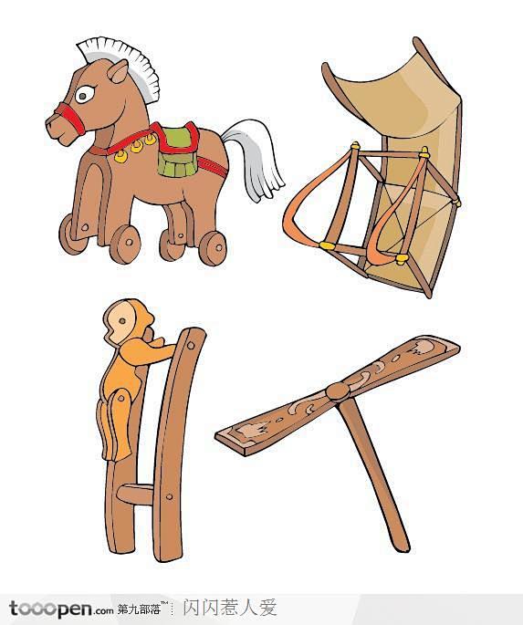 中国风古代生活用品-玩具