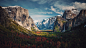 General 3840x2160 landscape photography Yosemite National Park mountains trees Half Dome