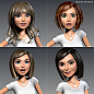 3ds max cartoon character young woman - Angie - Cartoon girl - Rigged... by dmk76