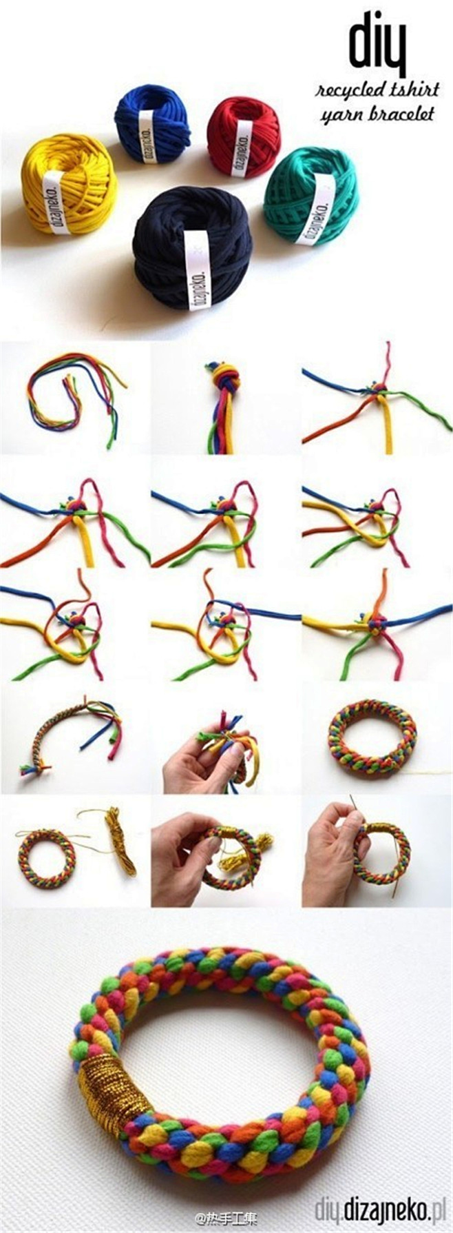 【教你9款DIY手链教程】缎带手链，绳子...