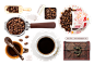 [美工云] Coffee scene咖啡场景PSD分层素材包下载_PNG：