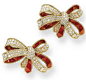 A FINE PAIR OF DIAMOND AND CORAL BROOCHES, BY VAN CLEEF & ARPELS