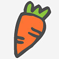 一个胡萝卜高清素材 卡通胡萝卜 胡萝卜素...