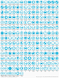 非常全的Win8系统Metro系列图标合集，分为：通信、多媒体、导航、网络、微软套件、系统、其它共7大类型216个图标，每个图标分标准蓝、白、黑3种颜色。