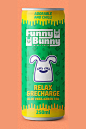 Funny Bunny兔子灵感的能量饮料品牌包装设计