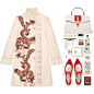 A fashion look from July 2017 featuring wool coat, pointed toe flats and gucci handbags. Browse and shop related looks.