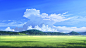 aratascape clouds grass landscape no_humans original scenic sky summer