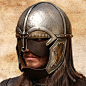 Noble Warrior Helmet, integrated Leather mask.