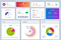 一组数据展示分析图ui设计分享 #UI#