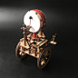 记里鼓车中国古代计程车模型儿童教育木质立体趣味玩具拼图礼品-淘宝网