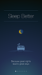 Sleep%20Better%20Walkthroughs%20iPhone   #色彩# #UI界面# #App# #IOS# #扁平化#