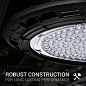 Hyperikon LED UFO High Bay Light, 100W (400W HID/HPS equivalent), 12, 000 lumens, 5000K (Crystal White Glow), Super Bright Indoor Area Warehouse Lighting, DLC & UL Listed - - Amazon.com