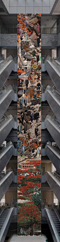 国内最大室内马赛克壁画就在中山新图书馆，有八层楼高！_香山