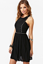 Black dress with studs