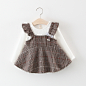 New style korean 0-1-2-3 years children wears cotton baby girl dress prices