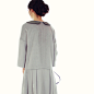 ALY-LIUYA设计师原创品牌秋冬新款羊绒质感顺毛羊毛花苞连衣裙 2013