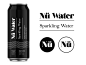 Nü Water pt.1.2 branding logo packaging identity water beverage startup uk sparkling spring logotype design package design