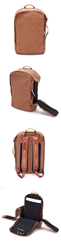 QWSTION 2012 - Backpack Washed Leather Brown