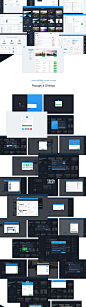 Dashboard UI Kit - Mastering Dashboard Interfaces : Biggest pack focusing on designs of Dashboard User Interfaces & Web Applications to help you quickly prototype and design beautiful interfaces your clients and users will adore. 60 Screens with all v