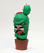 cactus - get a splinter  : cactus - get a splinter 20cm X 20cm X 25cm Year : 2015material : jovi clay (Color Clay Modeling) 