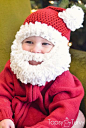 Santa Hat With Beard Christmas Hat Crochet Newborn - Adult Size