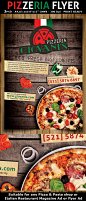 Pizzeria/Italian Restaurant Ad Flyer Template on Behance